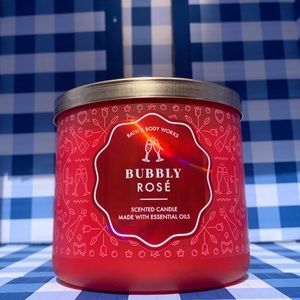 BUBBLY ROSE Bath & Body Works 3-Wick Candle